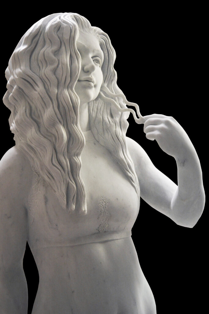 CarraraMarbleSculptureWomanFigure